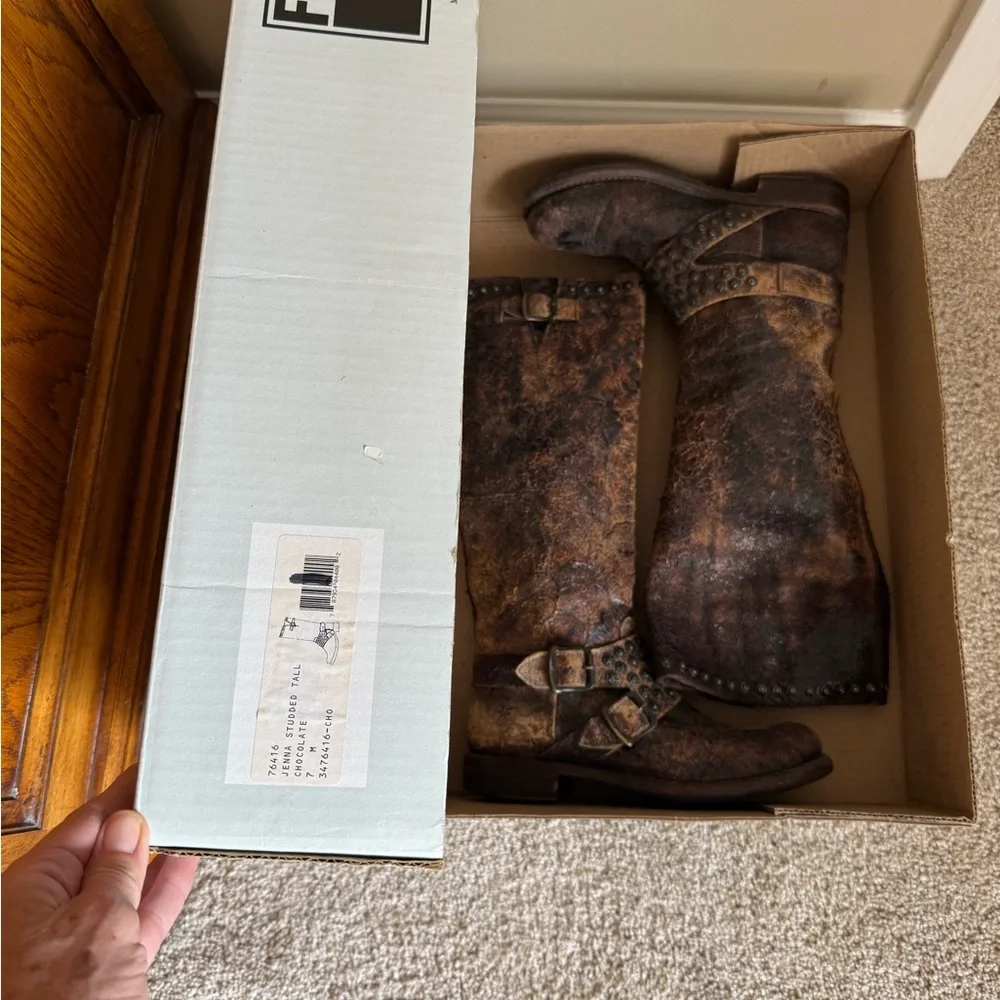 Frye Jenna Studded Tall Boots - Picture 7 of 7